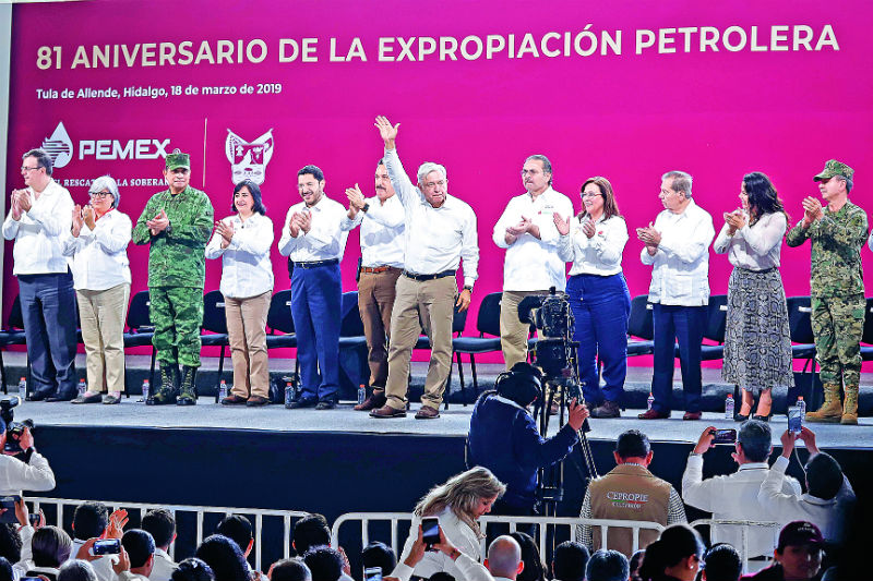 AMLO adelantó que celebrará el aniversario de la Expropiación Petrolera en el Zócalo de la CDMX.