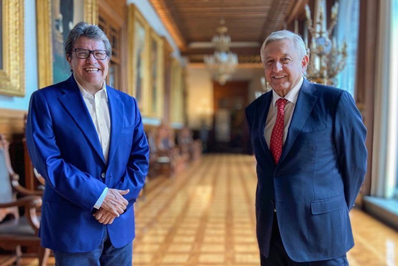 Monreal y AMLO se reúnen para tratar temas relacionados con Covid-19