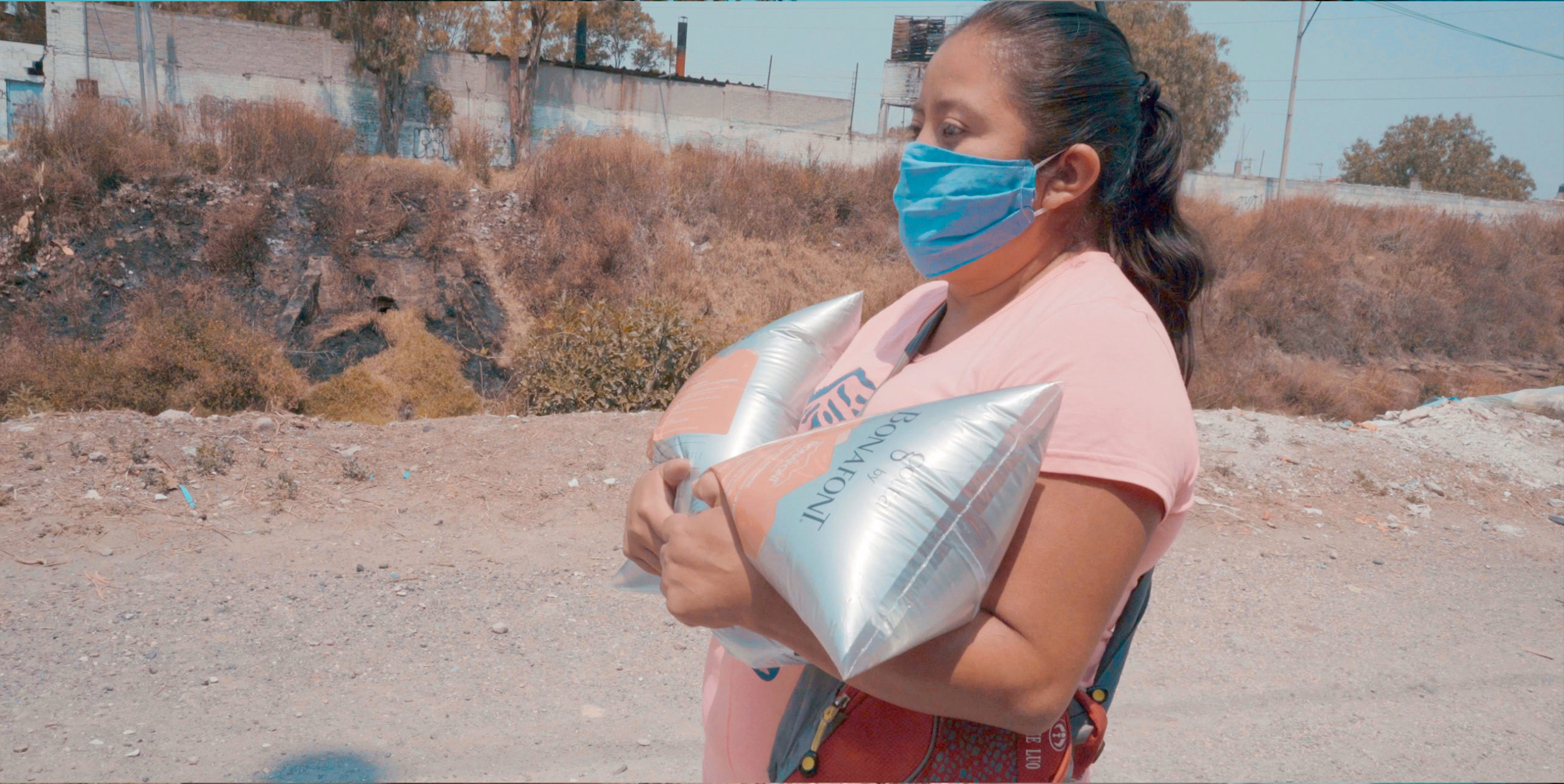 agua en bolsa