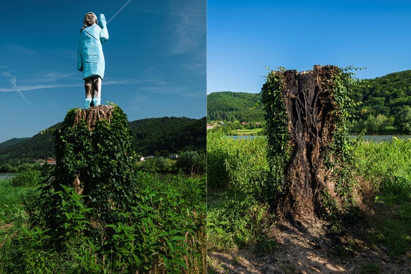 estatua de Melania Trump