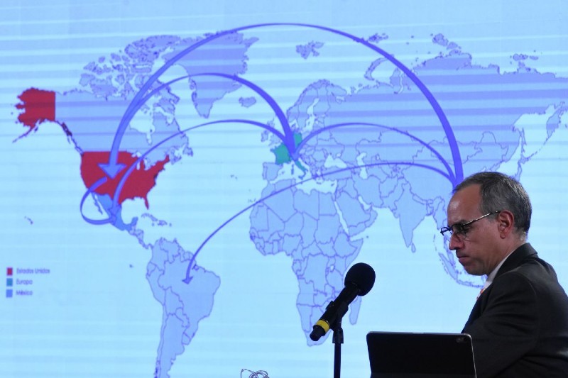 Coronavirus Covid-19, mapa de llegada del virus desde Italia a México