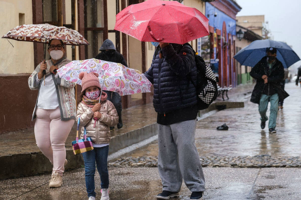 Se prevén lluvias fuertes en el norte de Campeche, Chiapas, Oaxaca, el norte de Quintana Roo, el sur de Veracruz y el norte de Yucatán