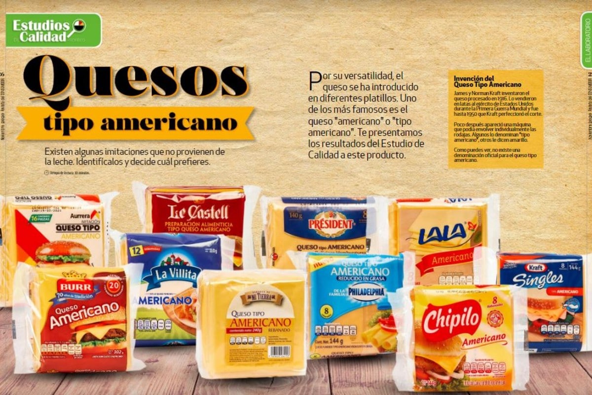 Queso amarillo-tipo americano