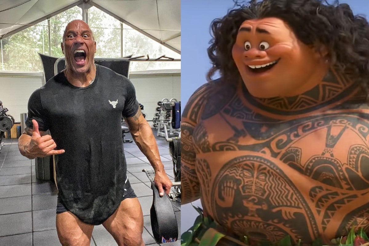 The Rock y Moana