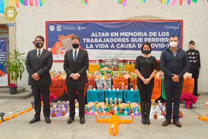 ofrenda de la SSC-CDMX