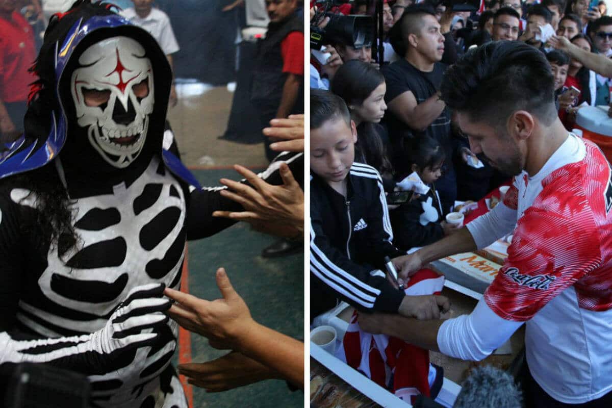 Antonio Briseño, Oribe Peralta, Isaac Brizuela, Alexis Vega y Jesús Angulo, repartieron la tradicional Rosca de Reyes acompañado de chocolate