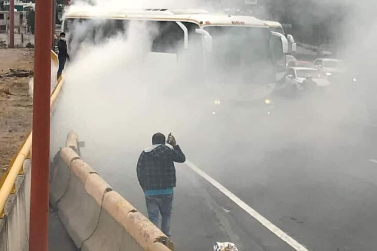 Reportes señalan que hasta el momento no se hay lesionados y se registra tránsito lento