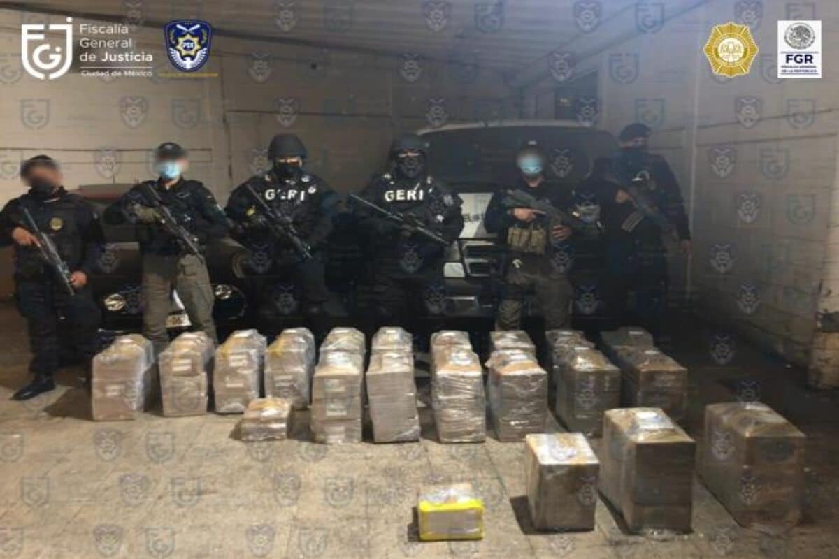 Con base en la cantidad de droga localizada, la FGJCDMX declinó competencia a las autoridades federales