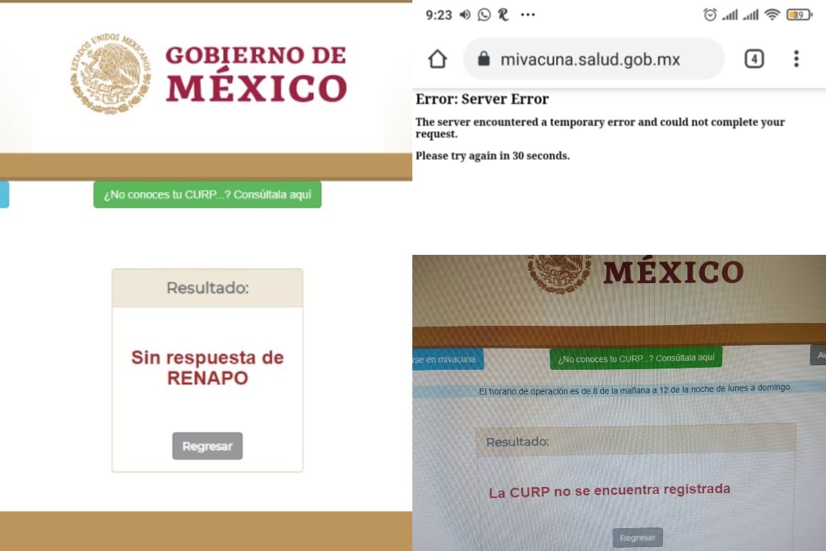 registro para adultos mayores y sus fallas