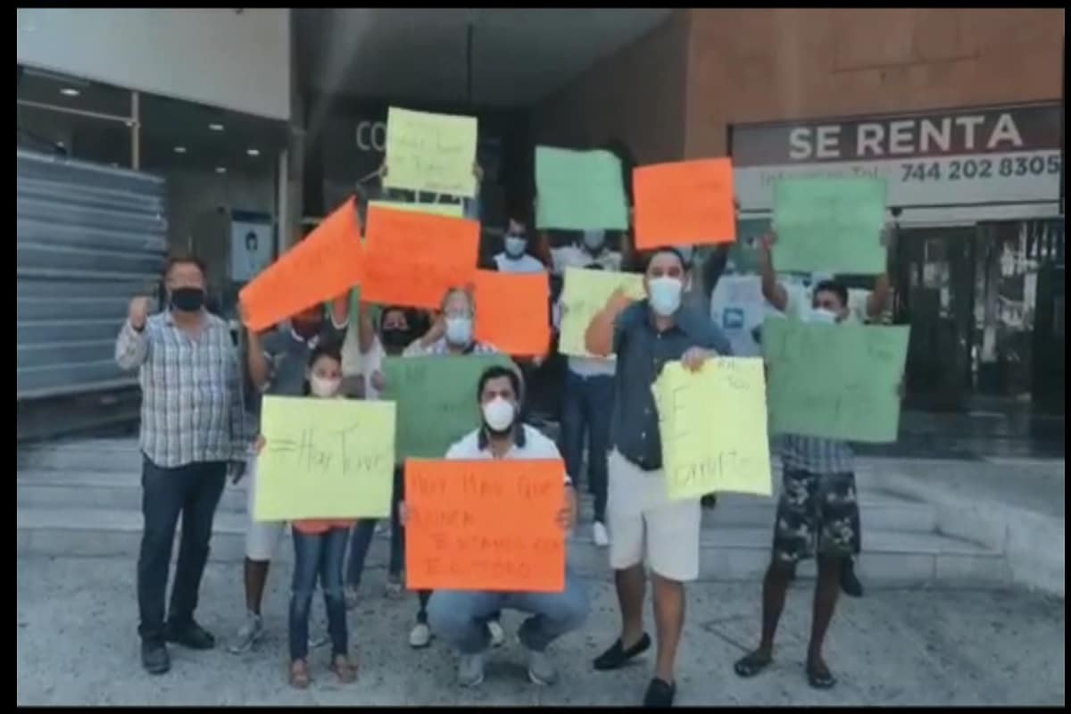 Manifestación en apoyo a Félix Salgado Macedonio