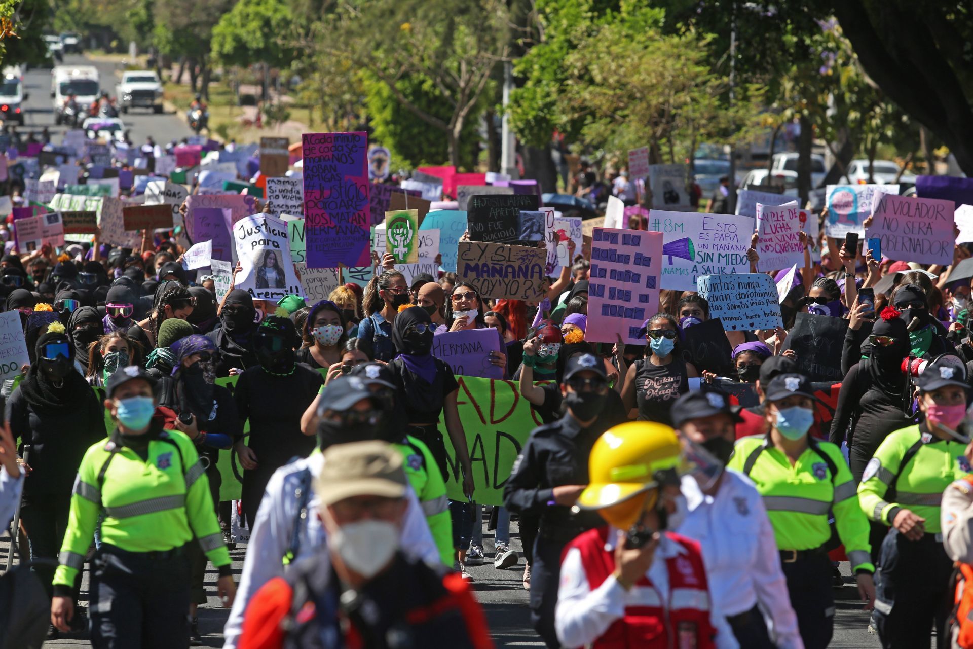 marcha 8M en guadalajara