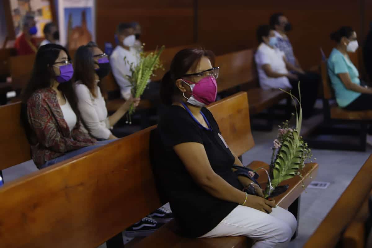 Celebración de Domingo de Ramos en Tlaltelolco