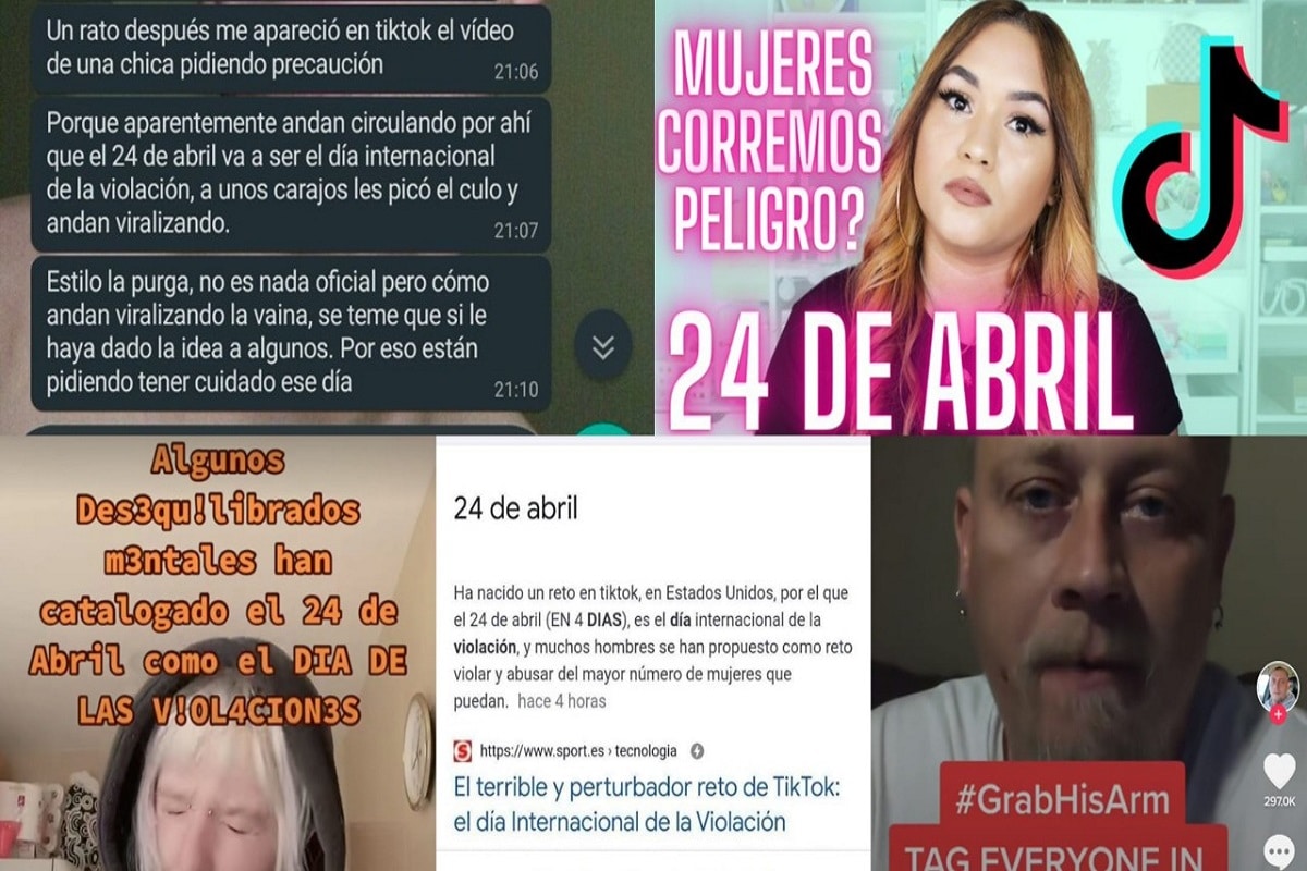 #24deAbril el detestable reto de Tik-Tok