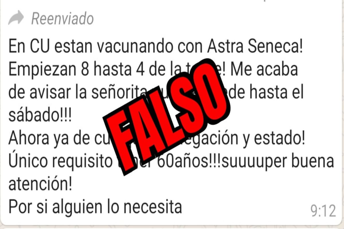 información falsa