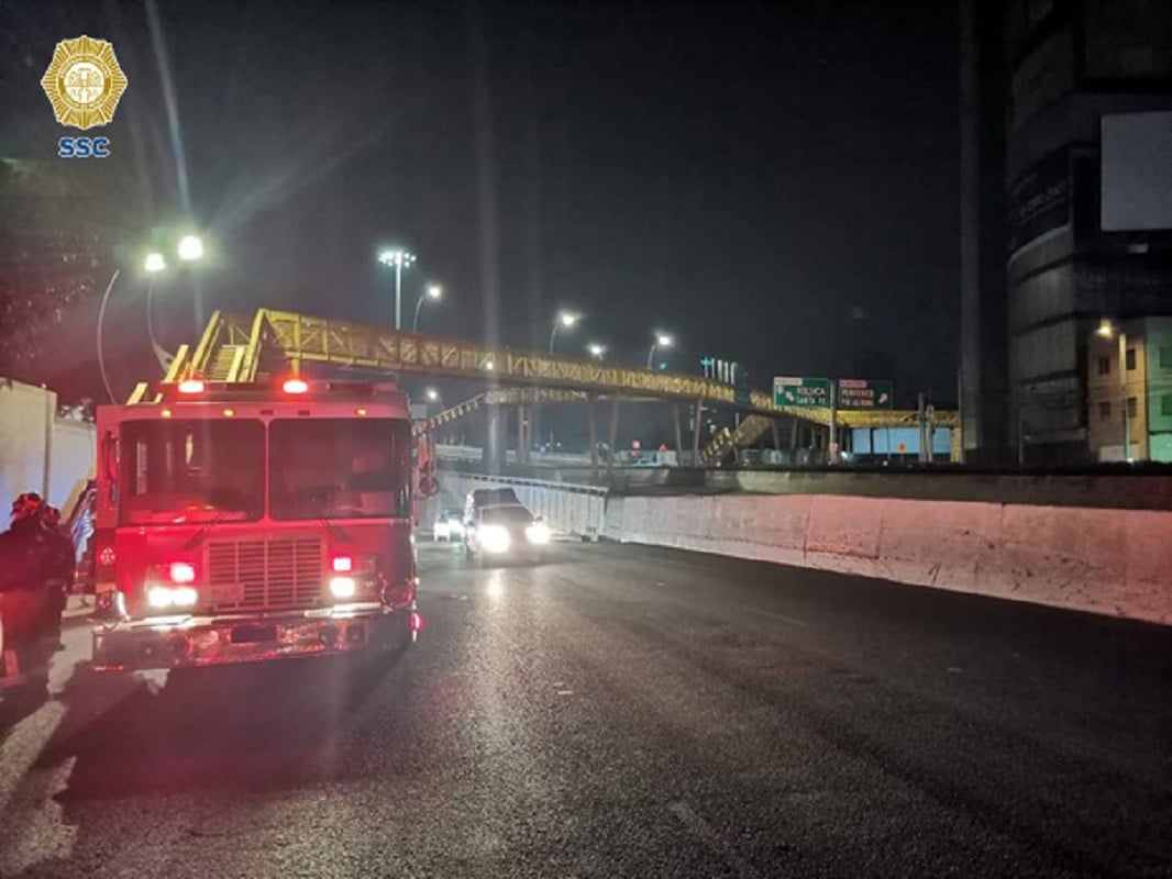 Intento de suicidio en puente peatonal de la CDMX