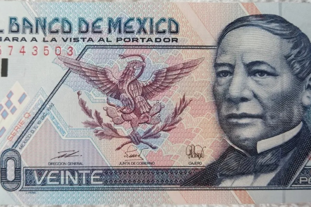 billete de 20 pesos