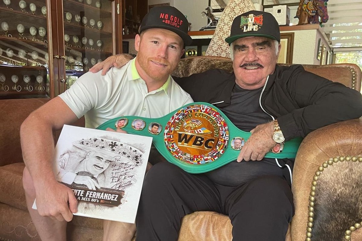 Canelo Álvarez y Vicente Fernández