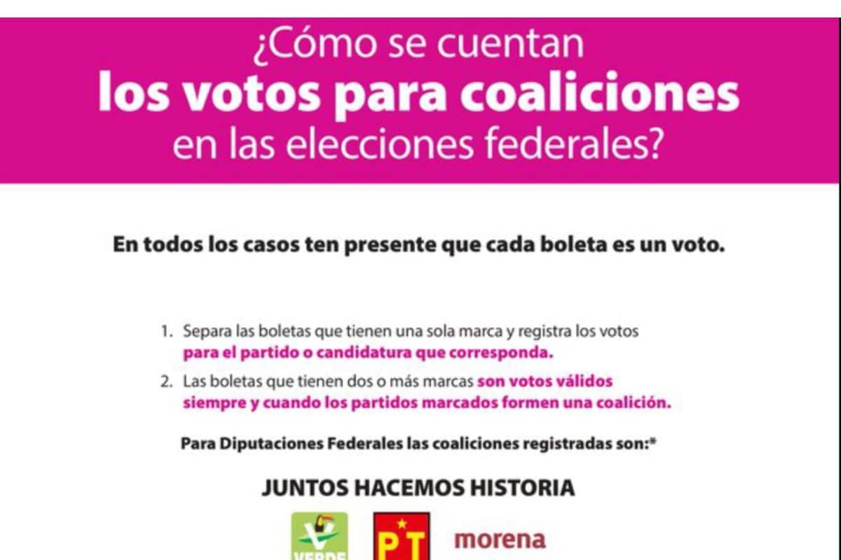 La imagen, luego de divulgarse un manual de cuidado del voto por parte de Morena.