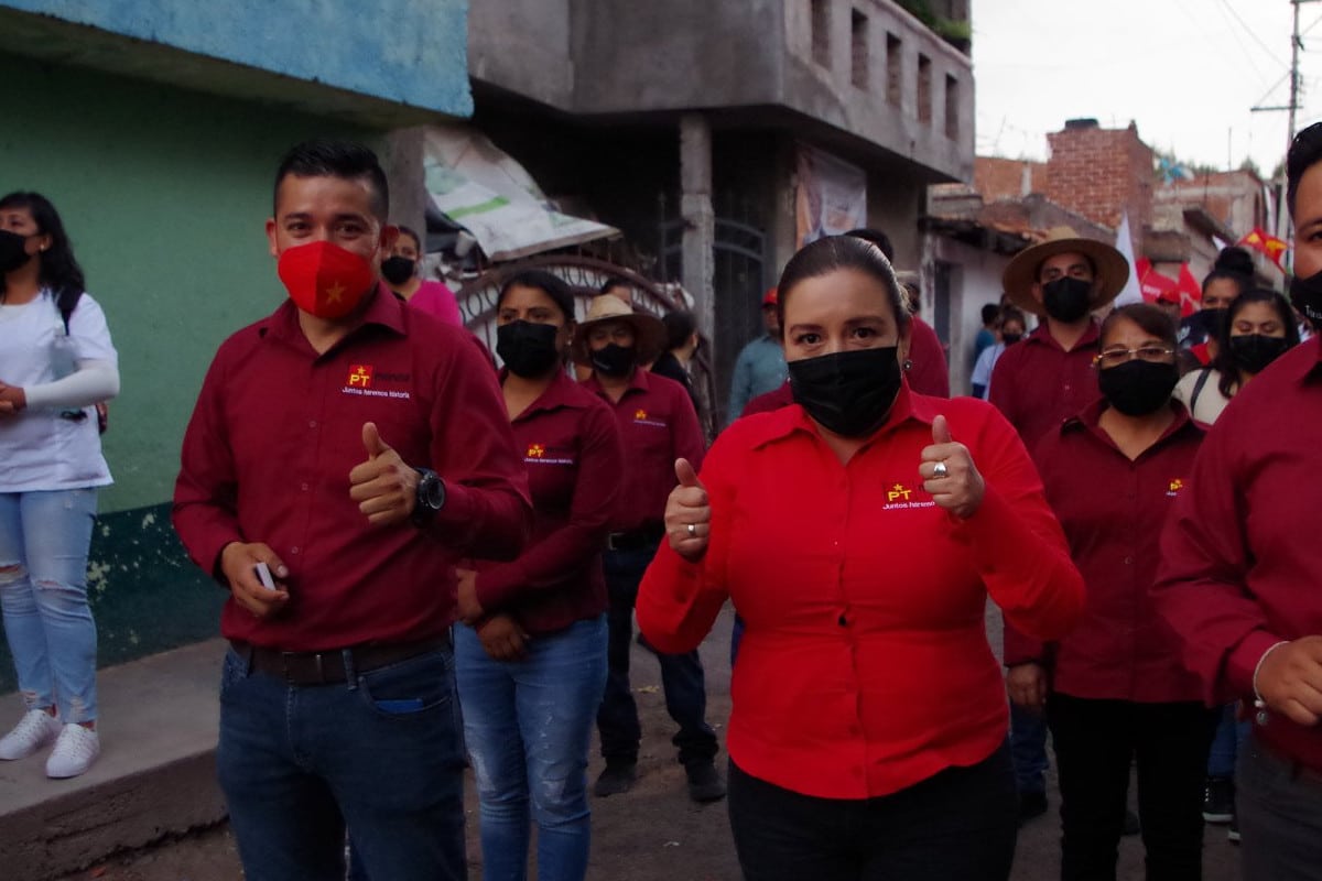 La aspirante del PT a la alcaldía de Cuitzeo informó que suspende sus actos de campaña.