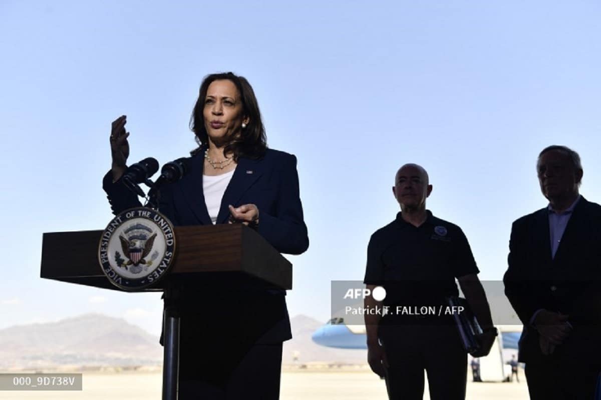 Kamala Harris en la frontera