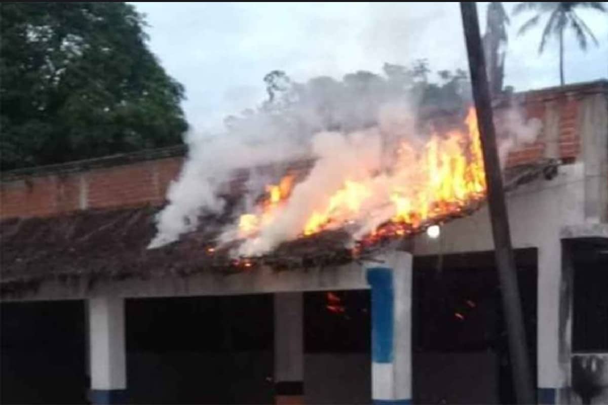 Queman casilla en Oaxaca