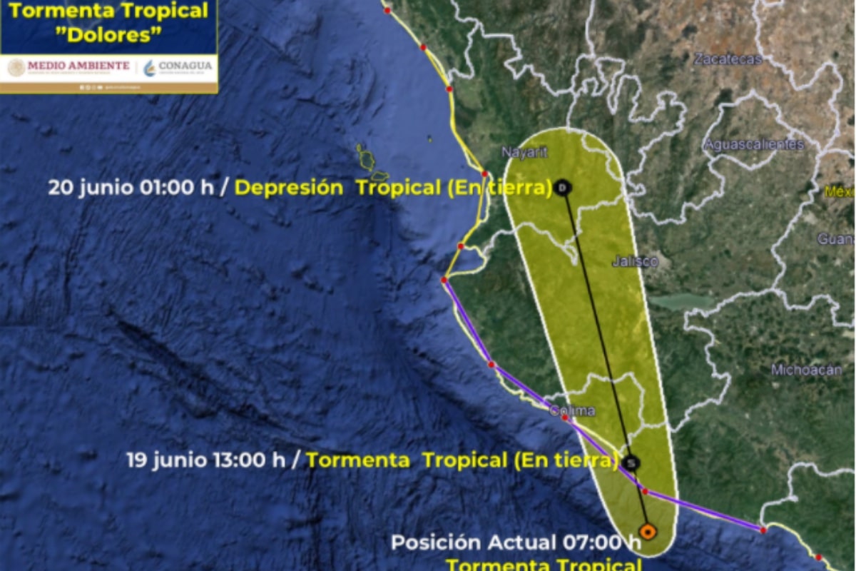 Paso de la tormenta Dolores