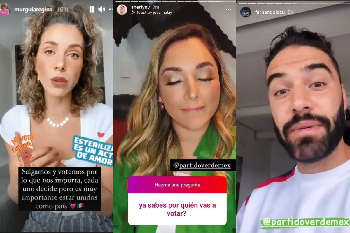 Actores e Influencers apoyan al Verde