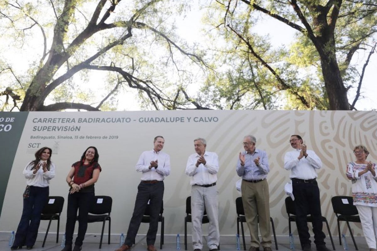 La primera visita de AMLO a Badiguarato fue en 2019.