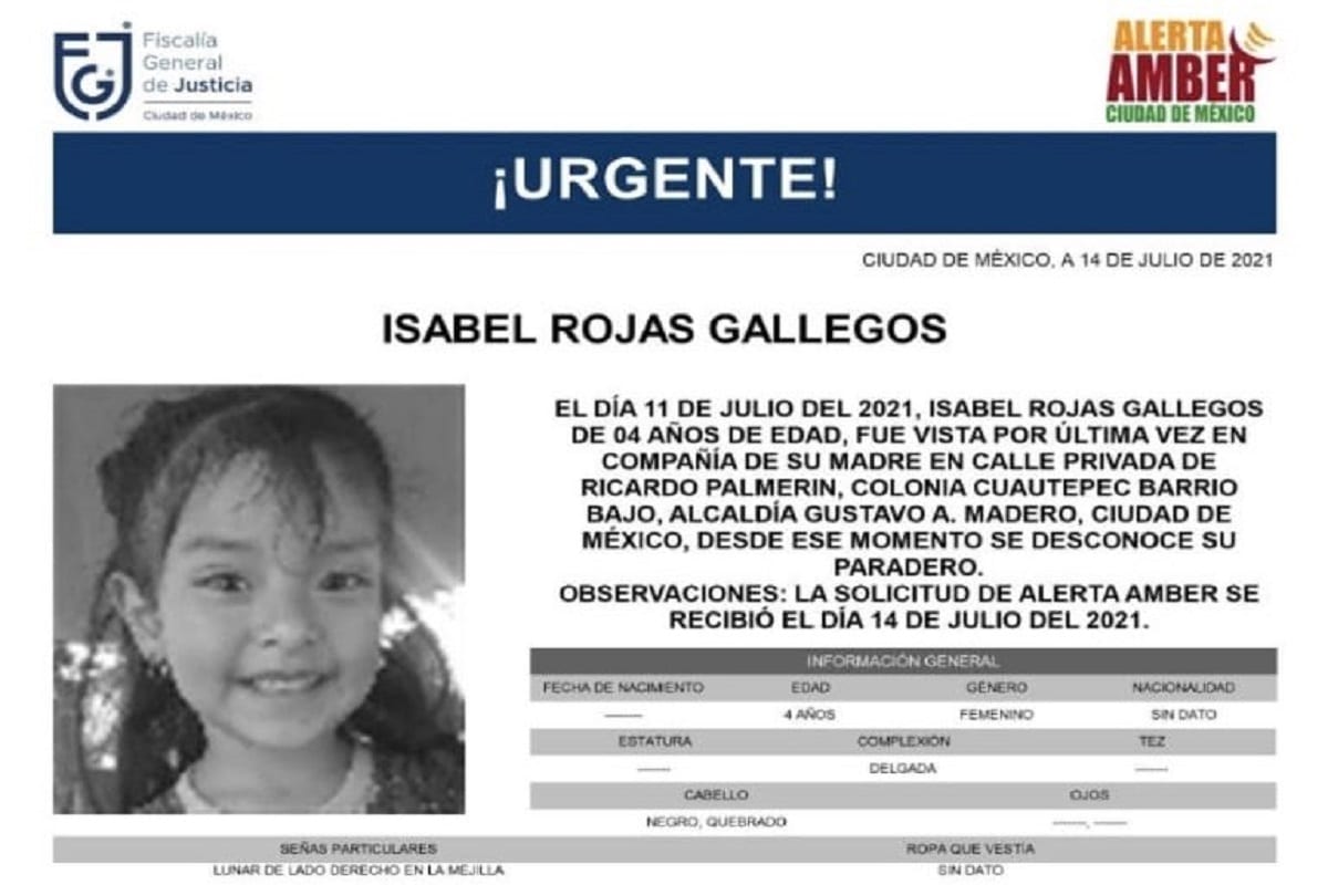 Niña de 4 años es hallada muerta en la CDMX