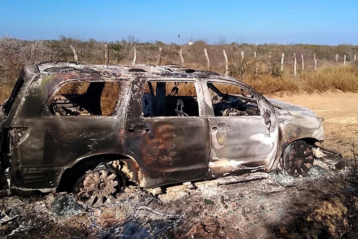 Las presuntas mantas fueron colgadas en diversos puntos de Tamaulipas.