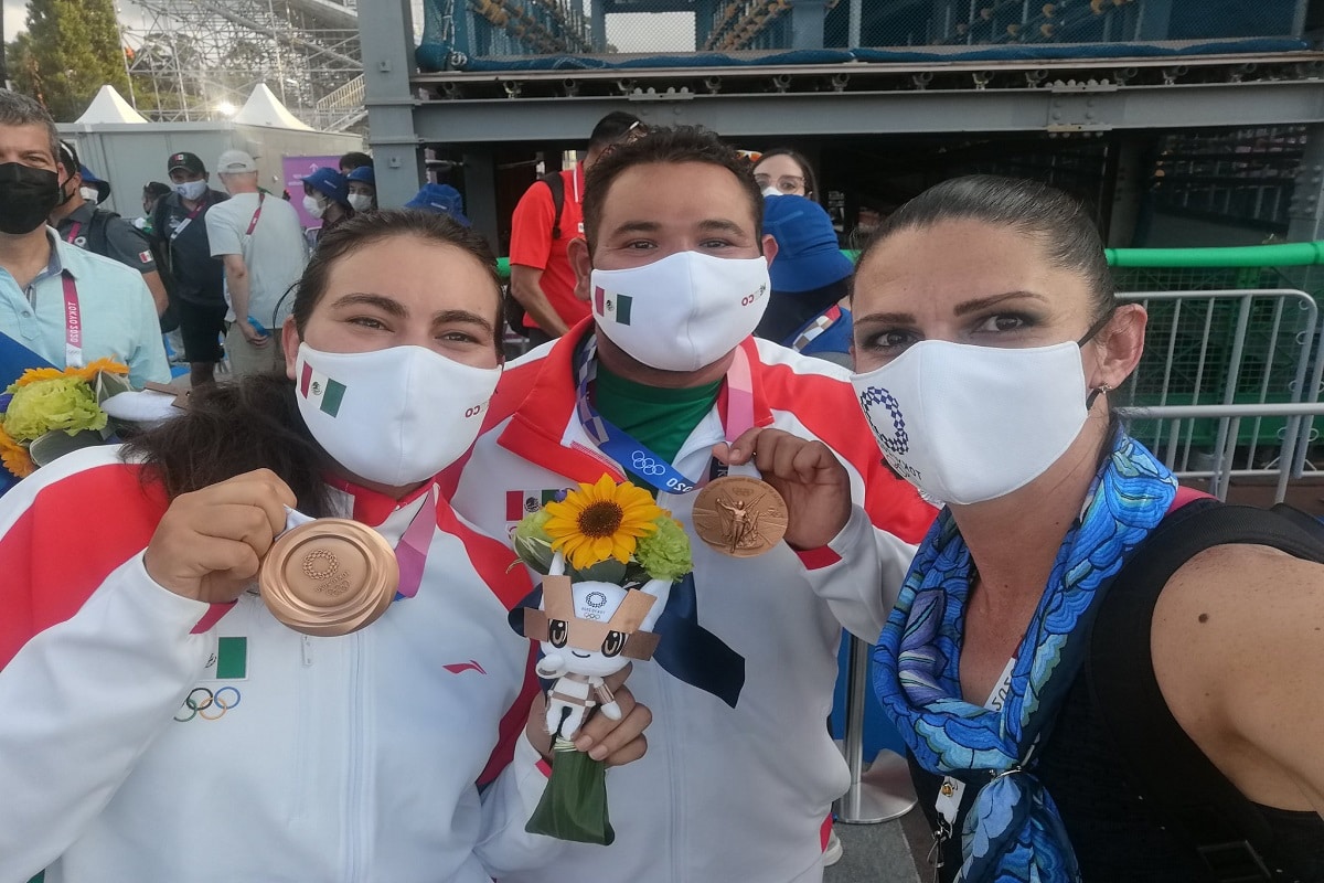 Ana Gabriela Guevara celebró el bronce de los arqueros