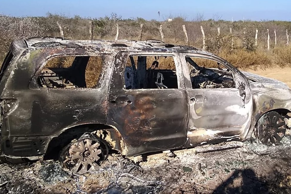 La masacre de migrantes tuvo lugar en Camargo, Tamaulipas. policías