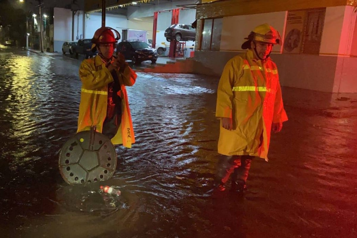 Fuertes lluvias en Guadalajara