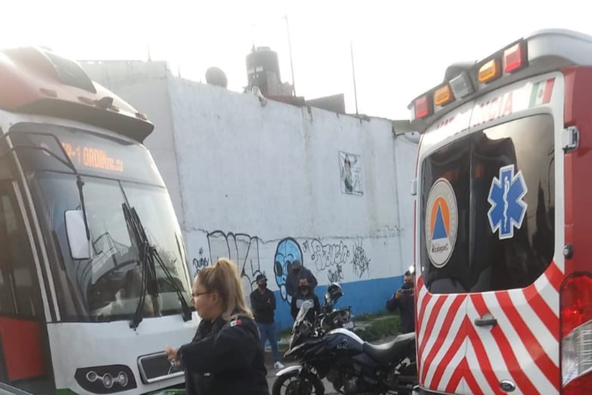 El choque tuvo lugar en el circuito Ciudad Azteca-Central de Abasto del Mexibús.