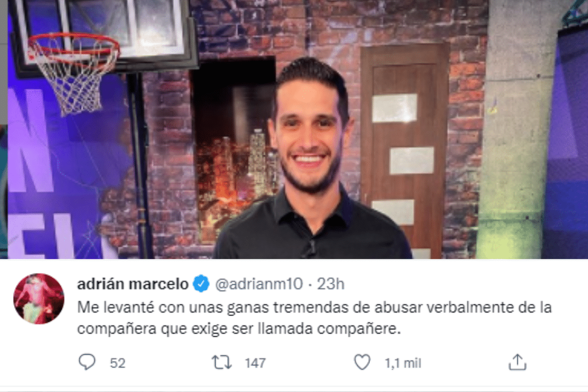 Adrián Marcelo tiene ganas de “abusar verbalmente” de una persona no binaria