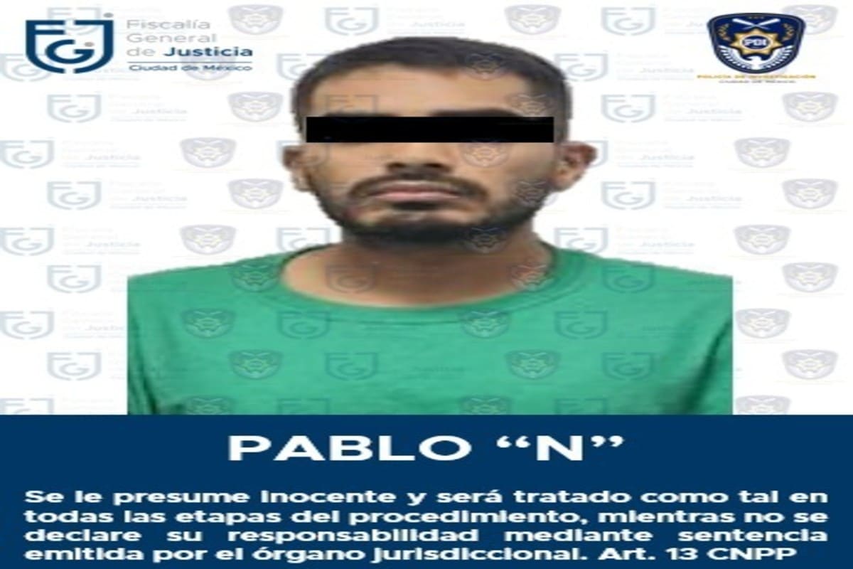 Elementos de la Fiscalia capitalina detuvieron a un presunto homicida en la alcaldía Iztapalapa.