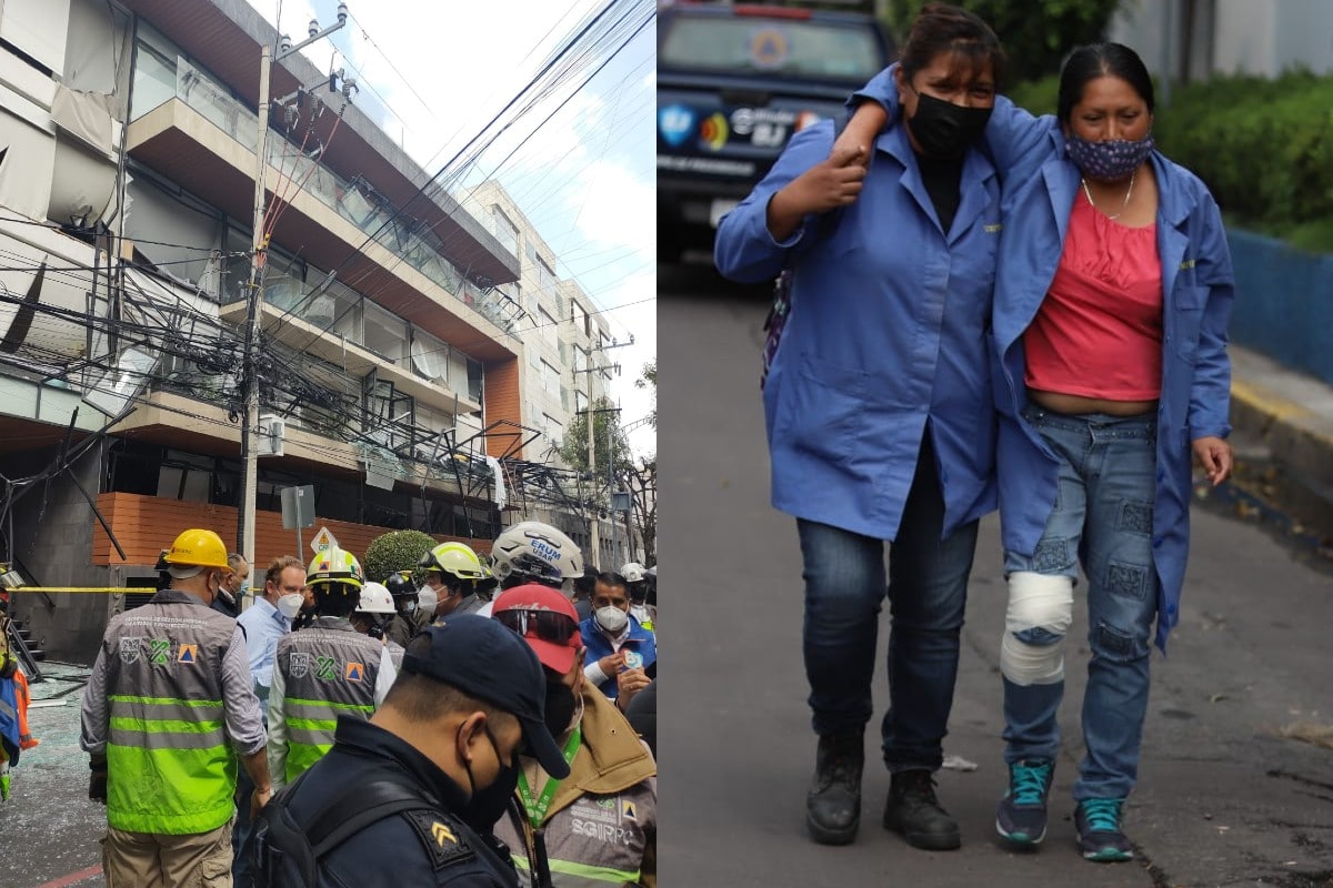 Explosión en edificio en Avenida Coyoacán