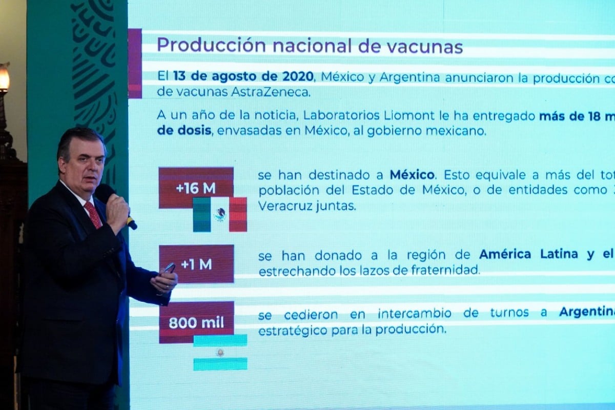 El canciller Ebrard indicó que en el encuentro se tocarán temas relacionados con la pandemia.