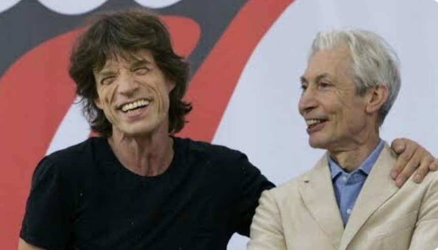 Mick Jagger y Charlie Watts