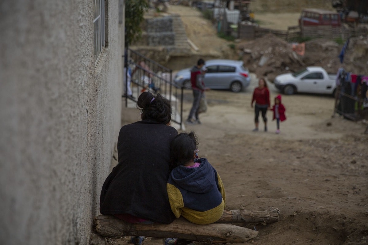 Migrantes en frontera México-Estados Unidos