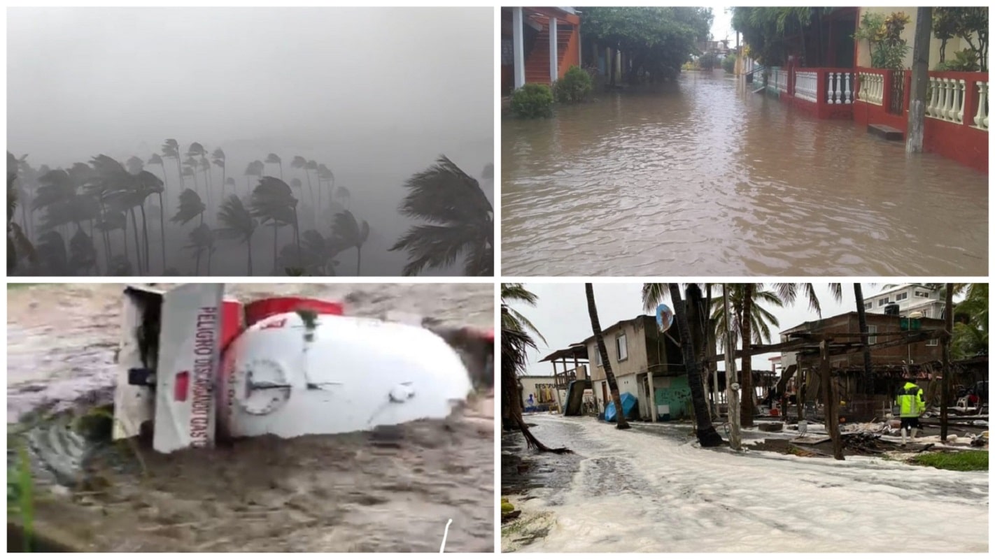 Daños por huracán Nora