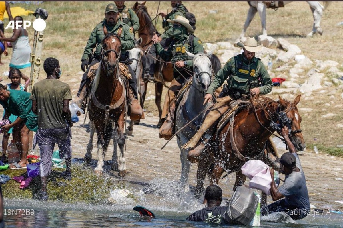 Migrantes haitianos en frontera norte