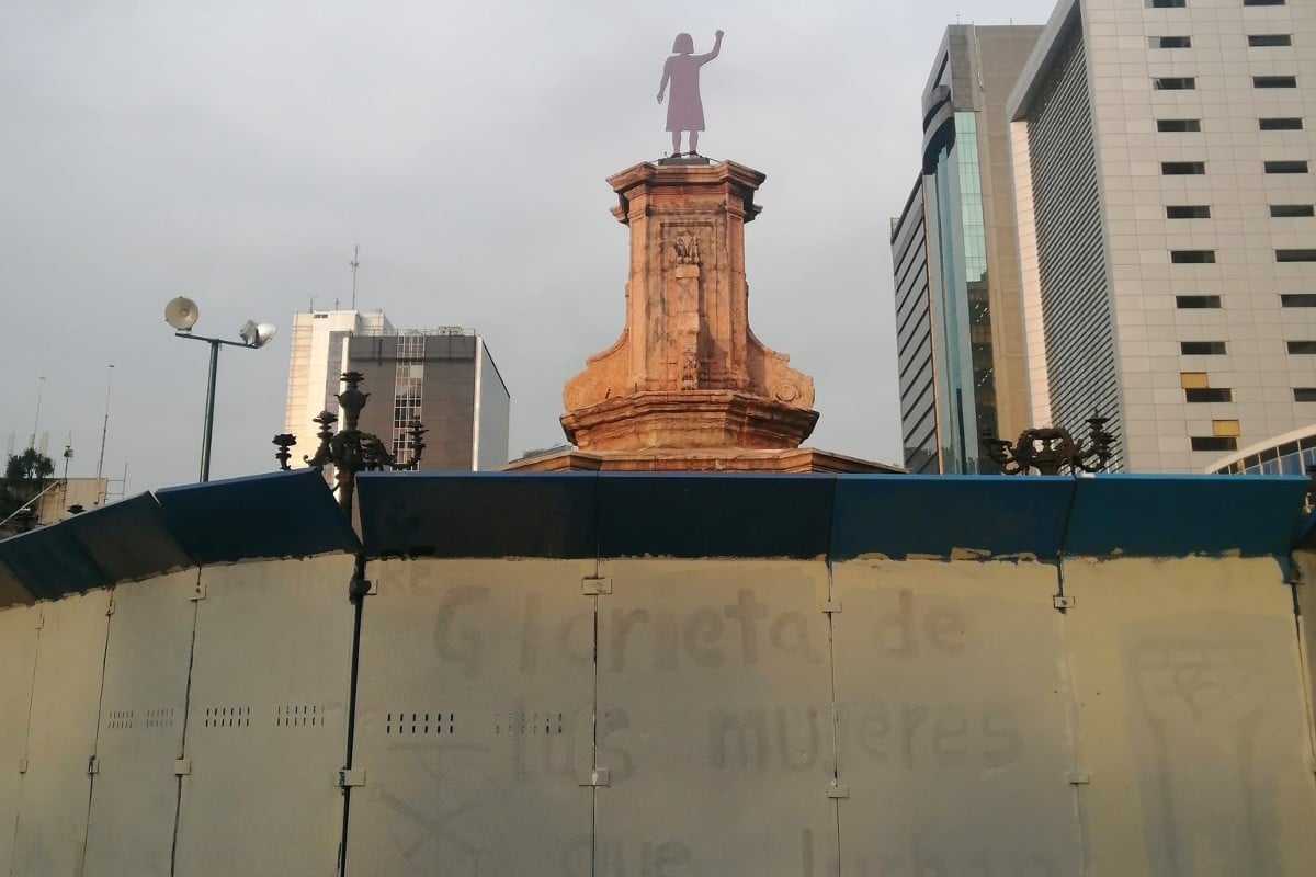 Acusan a gobierno CDMX de borrar “Glorieta de las mujeres que luchan”