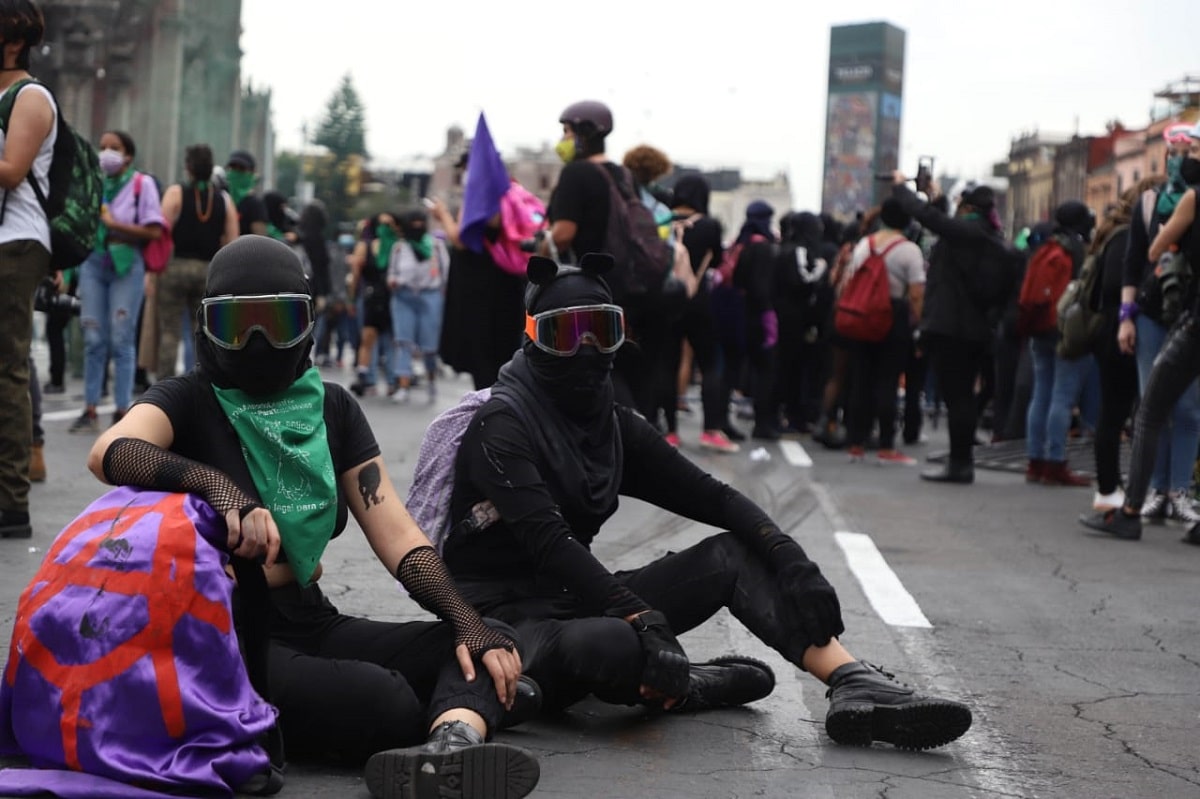 Marcha a favor del aborto en la CDMX.