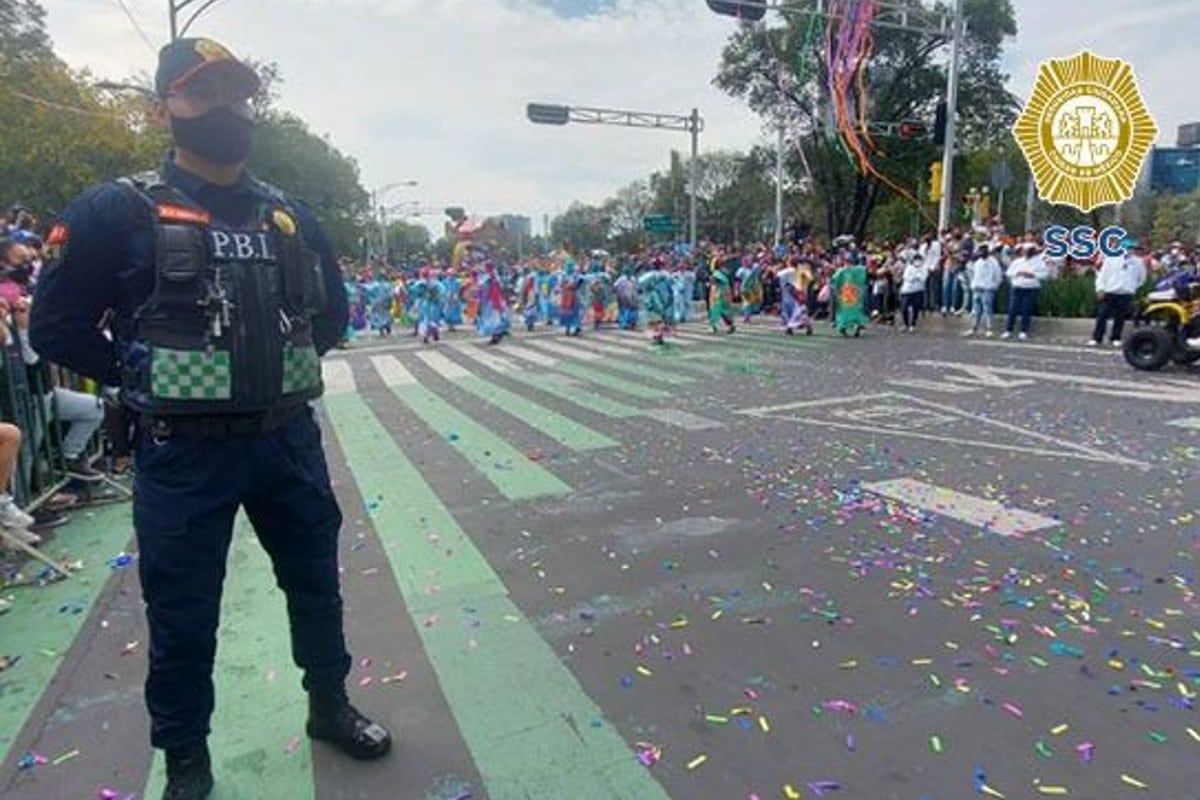 Durante Desfile de Día de Muertos, SSC realizó labores de vigilancia, seguridad y proximidad