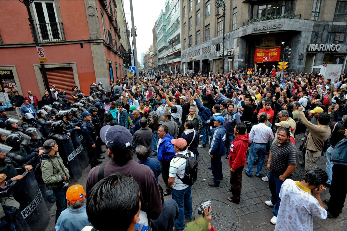 Foto: Luis Carbayo/Cuartoscuro | Integrante de la CNTE realizarán al menos cuatro concentraciones durante este jueves 14 de octubre.