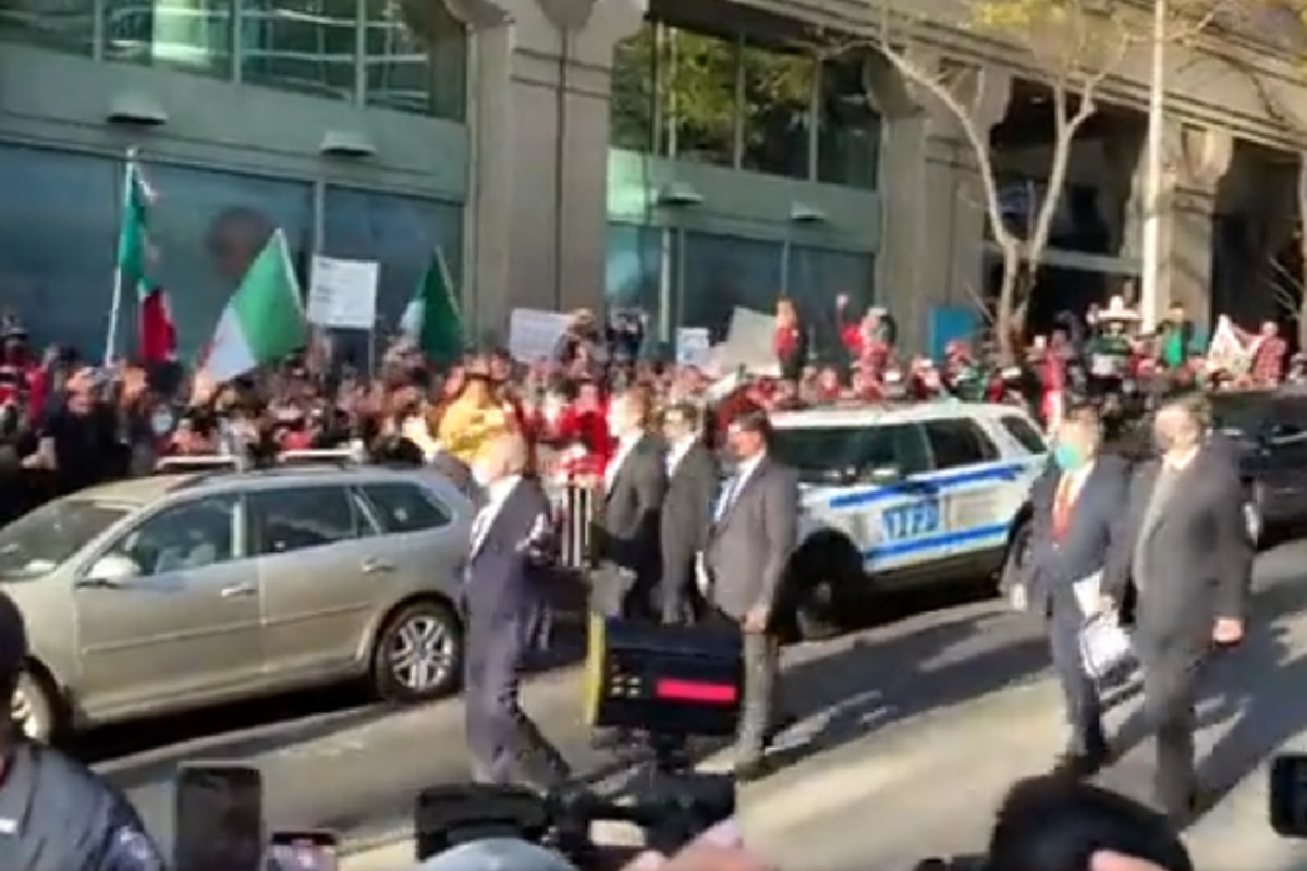 AMLO se encamina a la sede de la ONU para presidir el Consejo de Seguridad.