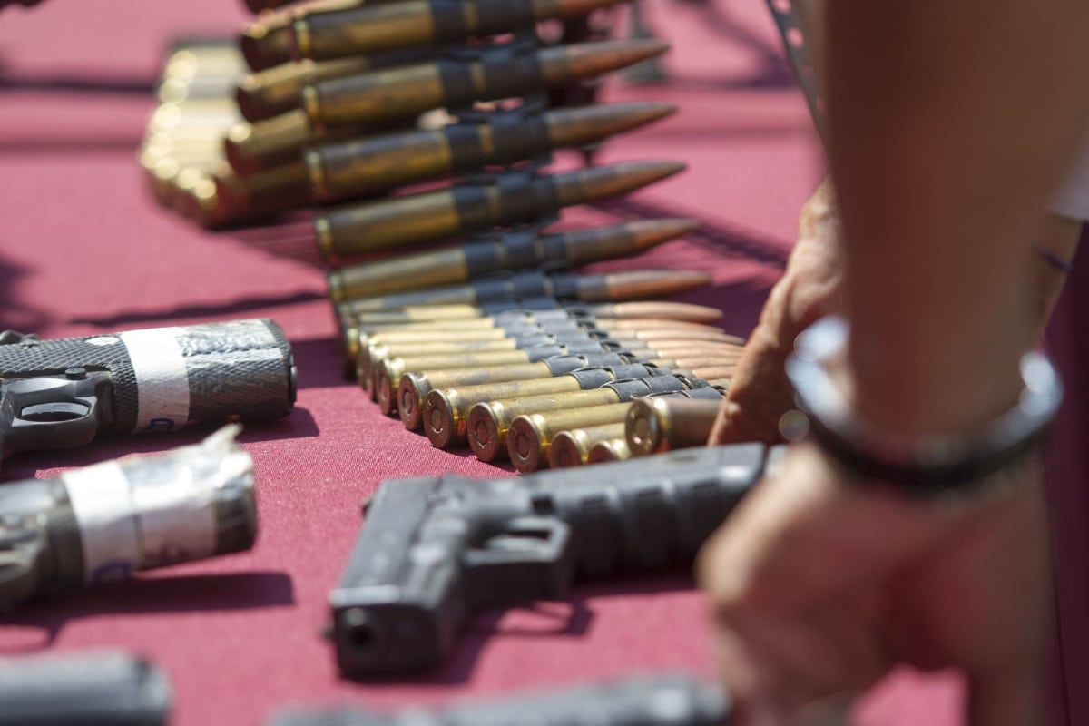 Foto: Cuartoscuro. Marcelo Ebrard señaló que el tráfico ilegal de armas es una amenaza a la paz internacional.