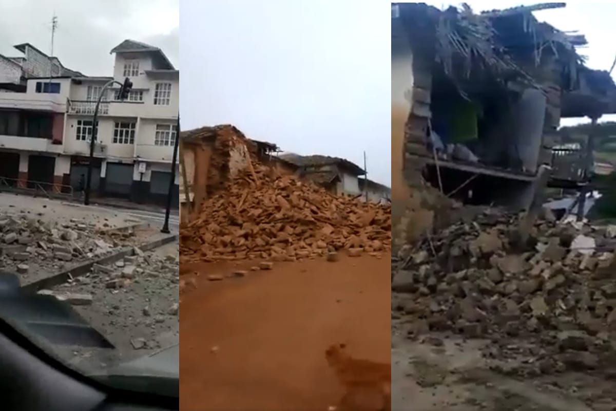 Foto: captura | Usuarios en redes compartieron los daños materiales del sismo registrado en Perú.