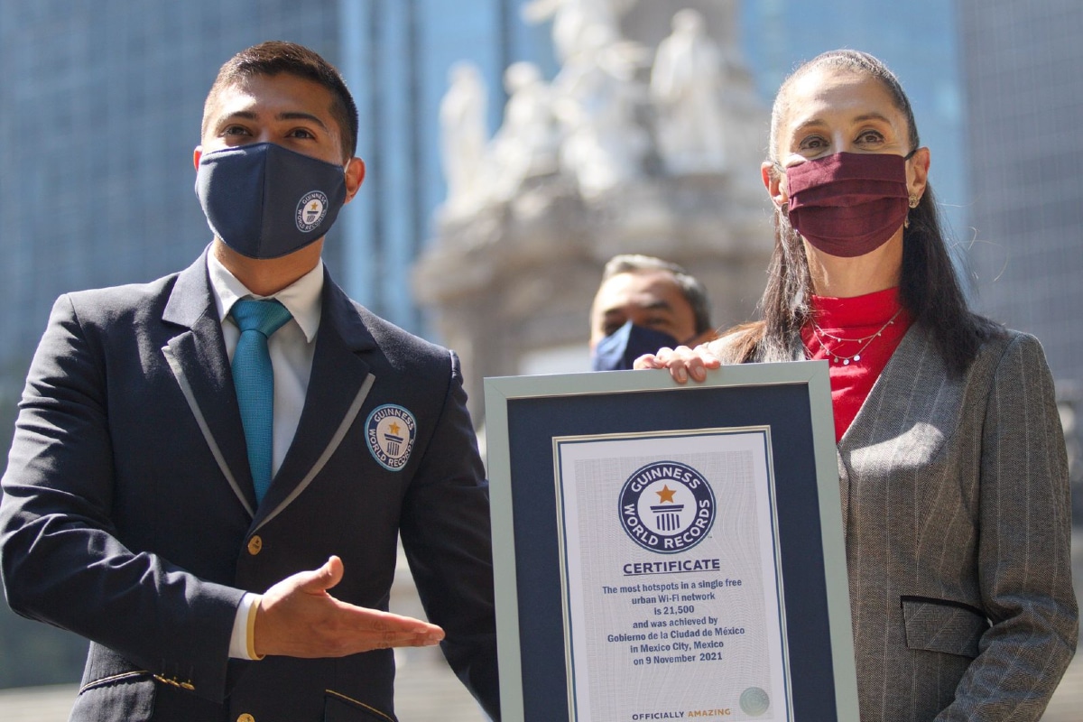 Foto: redes | El Récord Mundial Guinness corresponde a la ciudad con más puntos de acceso gratuitos a conexión wifi.